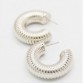 Silver Coil Hoop