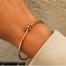 Golden Harmony Knot Bangle