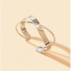 Silver Double Band Bangle