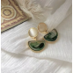 Emerald Cresent Earings
