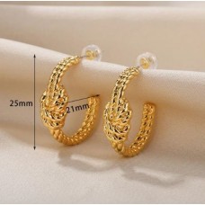 Golden Knot Hoop Chic