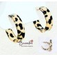 Black & Brown Cheetah style hoop