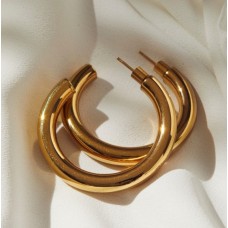 Majestic Gold Hoop Earrings