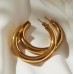 Majestic Gold Hoop Earrings