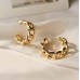 Golden Link Hoop Earrings