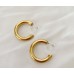 Golden Classic Hoop Earrings