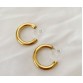 Golden Classic Hoop Earrings