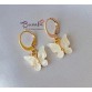 Ivory Butterfly Dangle Earrings