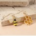 Golden Honey Bee Dangles