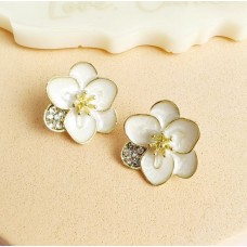 White Blossom Pearl Studs