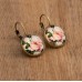 Rose Blossom Print Earrings