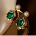 Emerald Dangle Earrings
