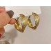 Golden Thick Twisted Hoops