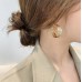 Golden Thick Twisted Hoops