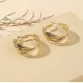 Golden Thick Twisted Hoops
