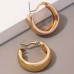 Thick Golden Hoop Earrings