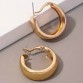 Thick Golden Hoop Earrings