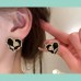Golden Bloom Heart Studs