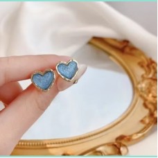 Sky Heart Studs