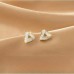 Ivory Edge Triangle Studs