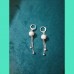 Silver Orb Dangle Earrings