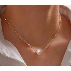 Dainty White Pearl Chain