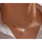 Dainty White Pearl Chain