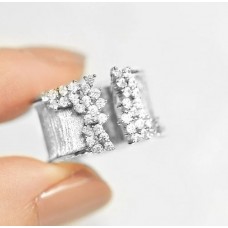 Silver Spark Zircon Ring - Size 7